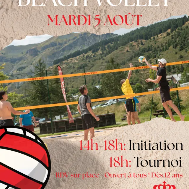 Initiation Beach Volley avec AS Monaco Volley Ball_Auron