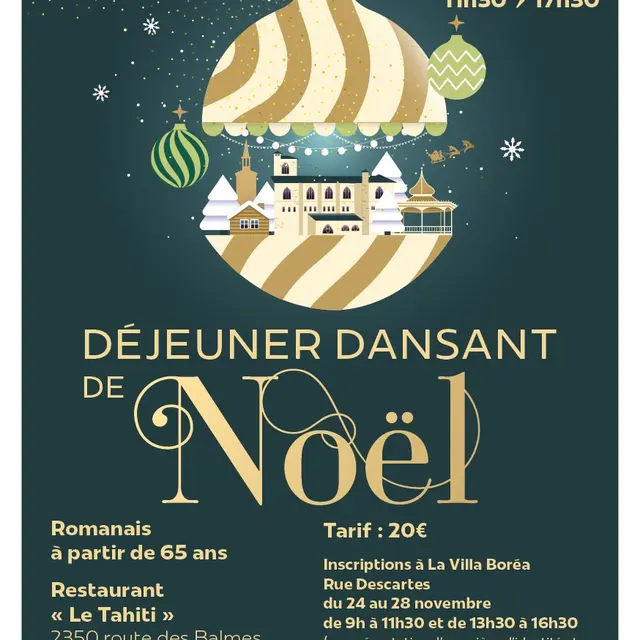 Déjeuner dansant de Noël - Spécial seniors_Romans-sur-Isère