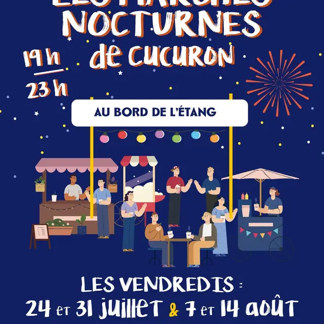 Marchés nocturnes à Cucuron._Cucuron