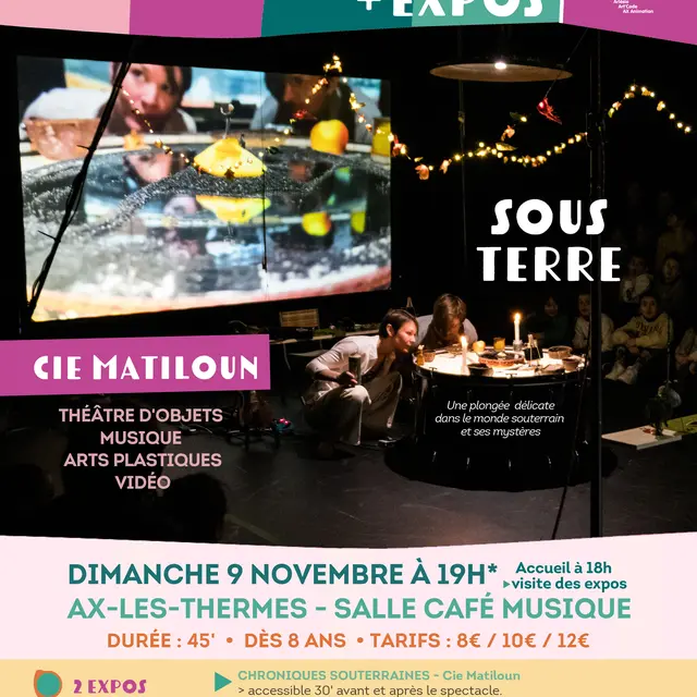 Spectacle : Sous Terre de la Cie Matiloun_Ax-les-Thermes