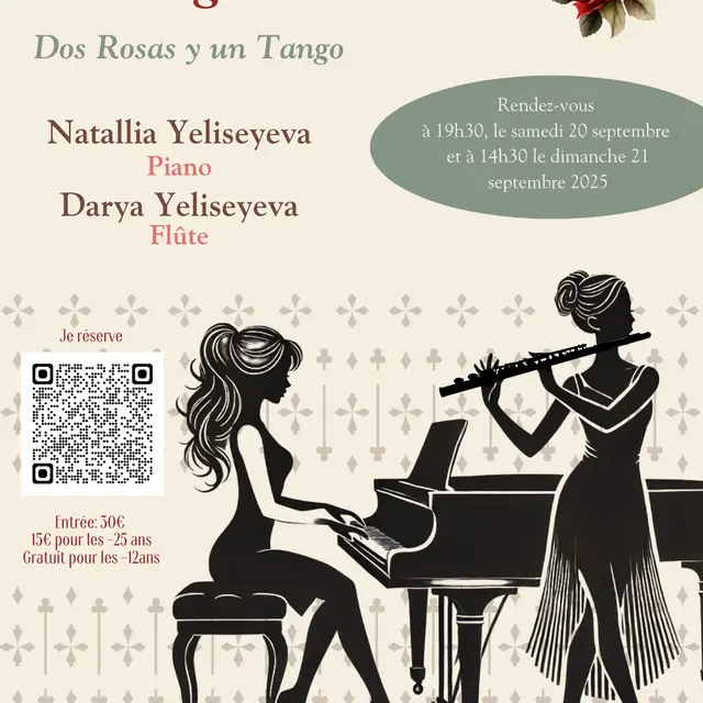 Deux Roses et un Tango Affiche