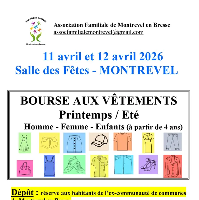 Bourse aux vêtements Printemps Eté