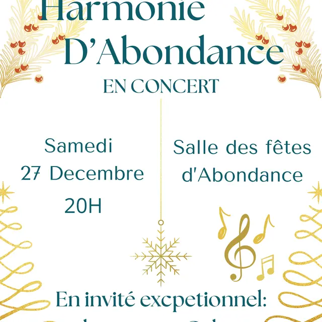Concert de Noël de l’Harmonie d’Abondance_Abondance