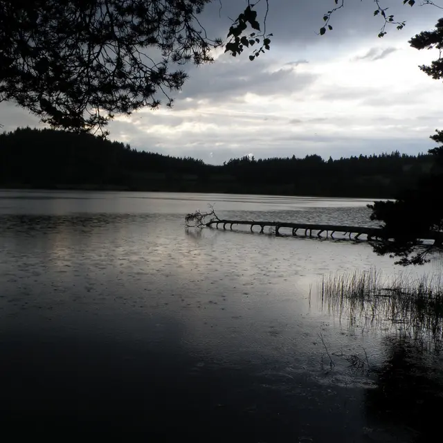 EVE-Le lac au crépuscule-nocturne