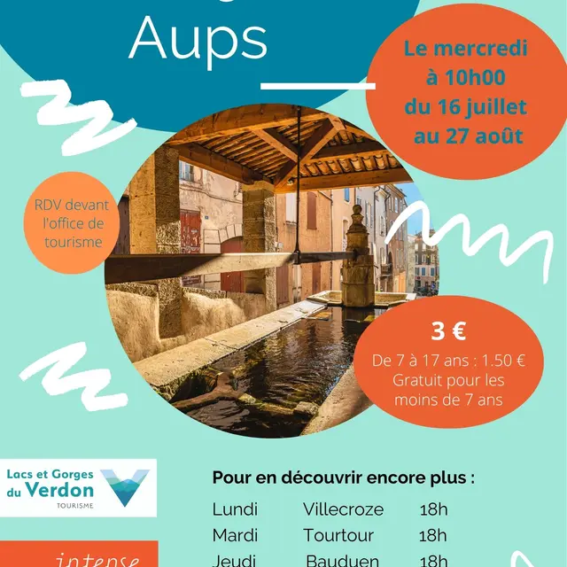 Visite guidée du village d'Aups_Aups