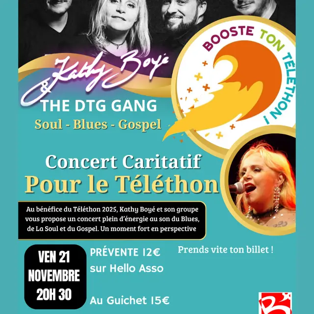 Concert caritatif Kathy BOYÉ & THE DTG GANG