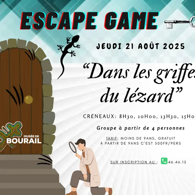 Escape Game Dans les griffes du lézard_Bourail