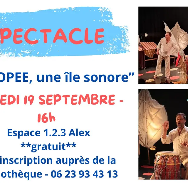 Spectacle musical Kanopée, une île sonore_Alex