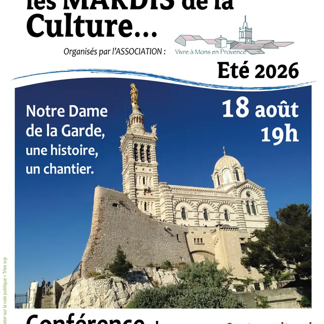 Les Mardis de la Culture - conférence ND de la Garde_Mons