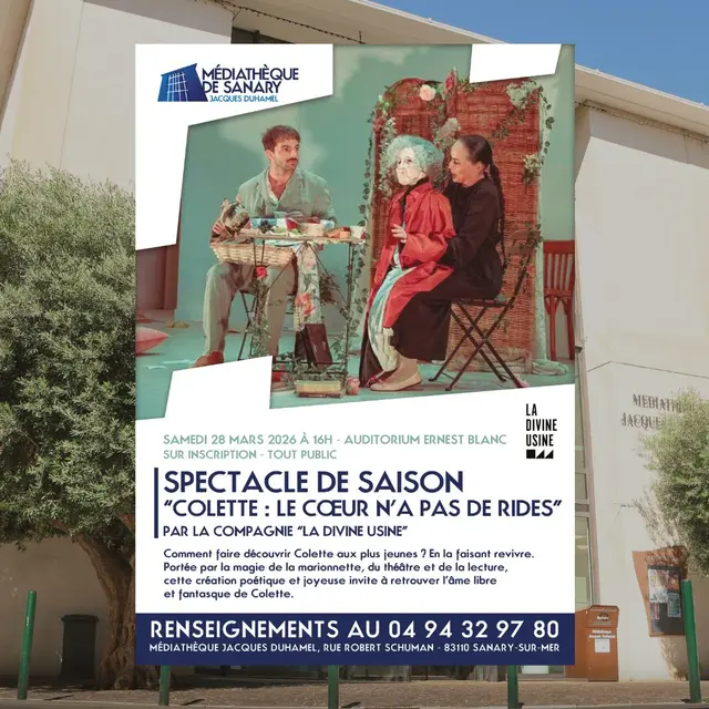 Spectacle de saison Colette : Le cœur n'a pas de rides_Sanary-sur-Mer
