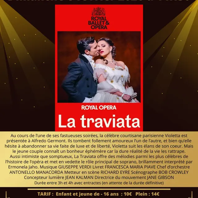 Retransmission La traviata par le Royal Opera de Londres_Laragne-Montéglin