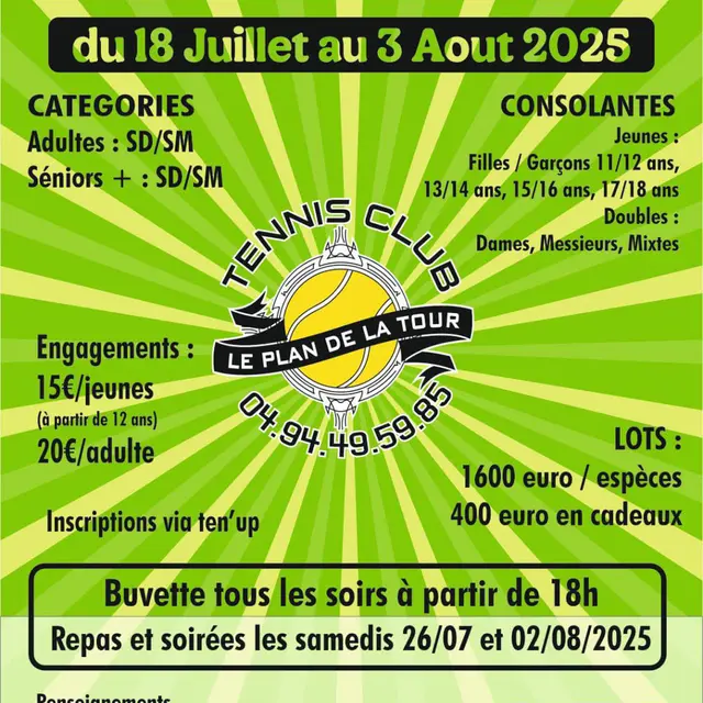 Tournoi de Tennis_Le Plan de la Tour
