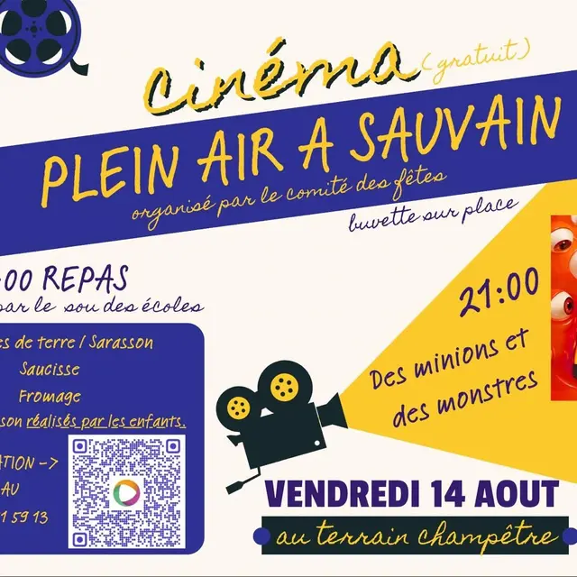Repas et Ciné plein-air_Sauvain