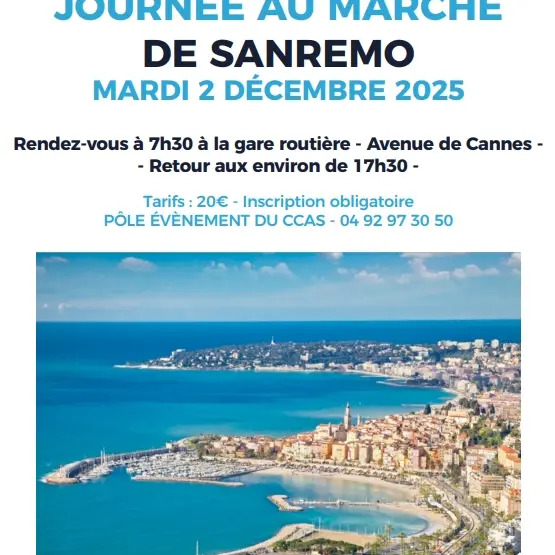 Journée au marché de San Remo - CCAS_Mandelieu-La Napoule