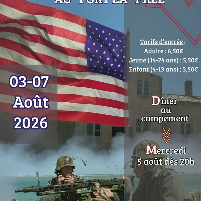 Affiche du campement Seconde Guerre mondiale 2026