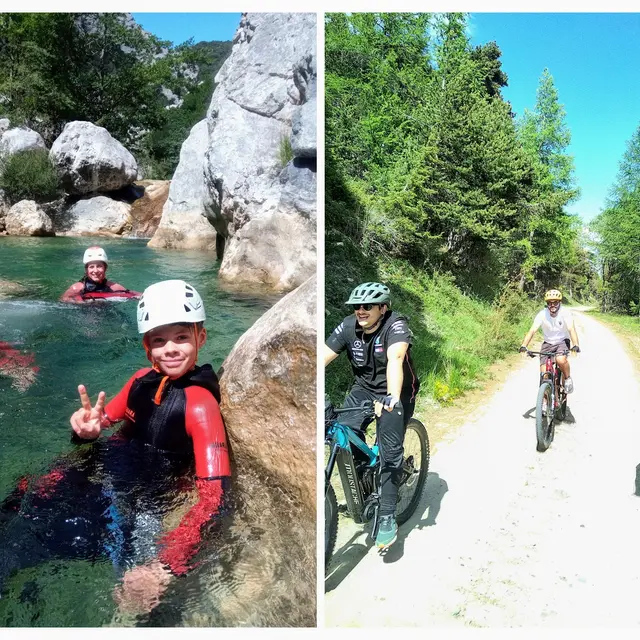 Sortie canyoning et VTT électrique