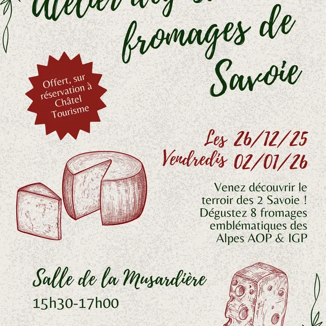 Atelier dégustation des fromages de Savoie_Châtel