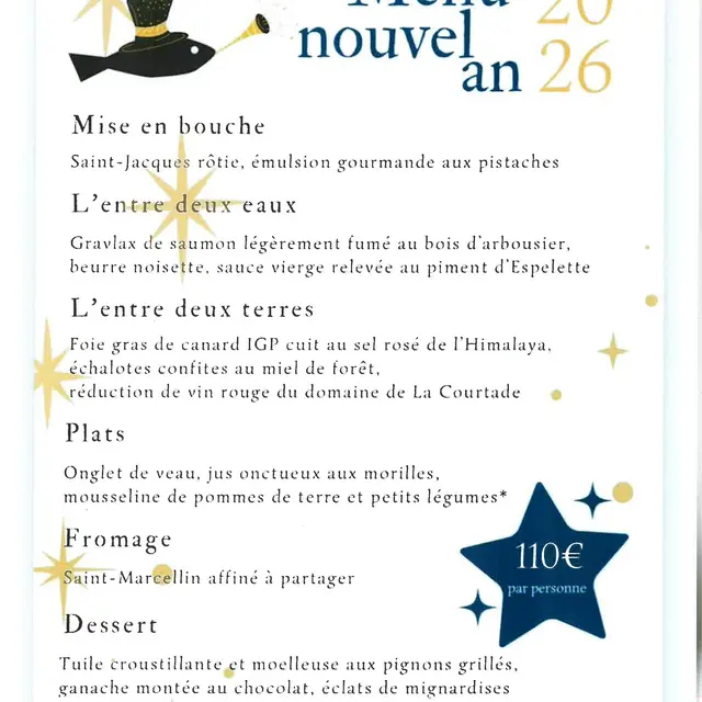 Dîner du 31 Décembre 2025 au Fly Deck