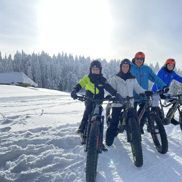 Fatbike électrique neige