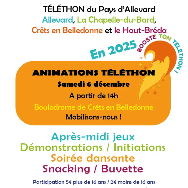 Téléthon du Pays d'Allevard_Crêts en Belledonne