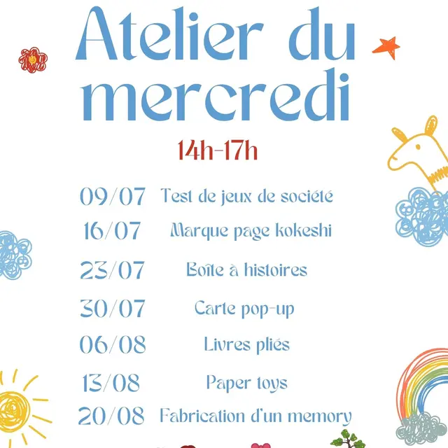 Atelier marque page Kokeshi_Vence
