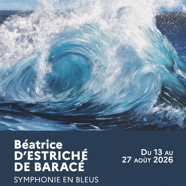 Exposition de Béatrice d'Estriché de Baracé : Symphonie de Bleu_La Seyne-sur-Mer