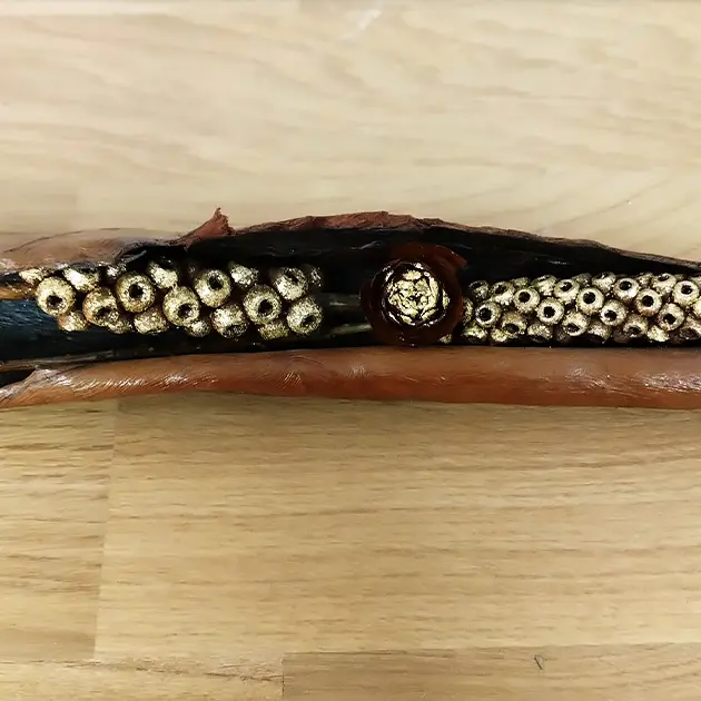 Créer un centre de table de Noël à la feuille d'or_Bormes-les-Mimosas