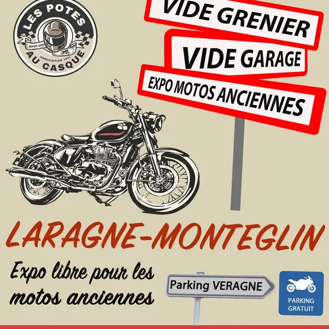 Vide grenier, vide garage & expo de motos anciennes_Laragne-Montéglin