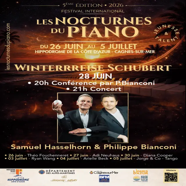 Festival Les Nocturnes du Piano - Soirée Spéciale Winterreise de Schubert_Cagnes-sur-Mer