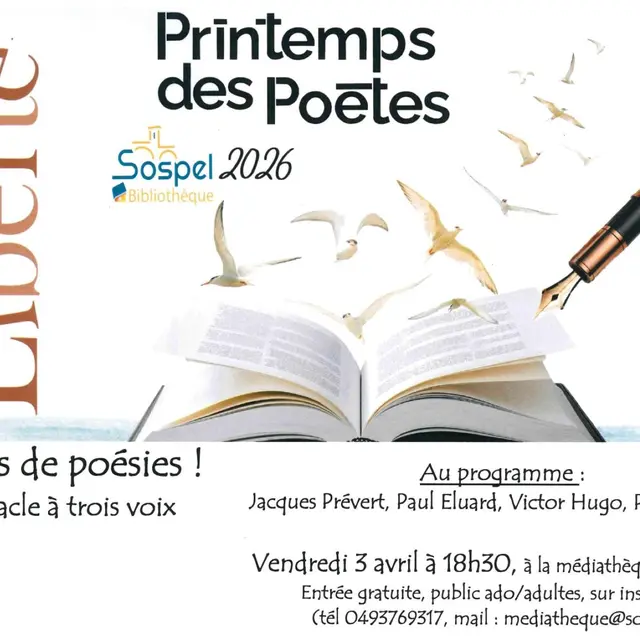 Printemps des poètes : soirée Drôles de poésies_Sospel