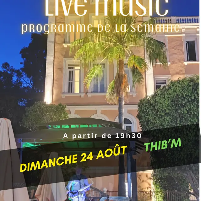 L'orangeraie live music: Thib'm_La Croix-Valmer