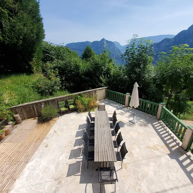 La terrasse Le Parchey