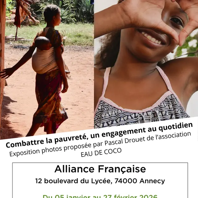 Exposition photos Eau de Coco : Combattre la pauvreté, un engagement au quotidien_Annecy