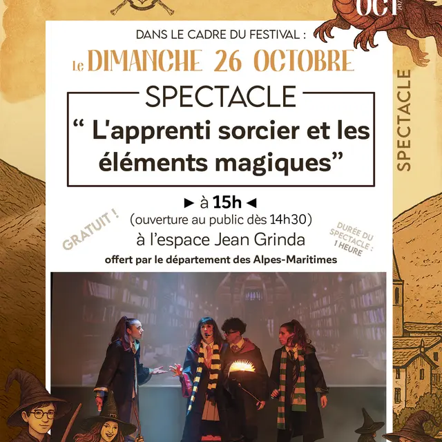 Spectacle - L'apprenti sorcier et les éléments magiques_Saint-Martin-Vésubie