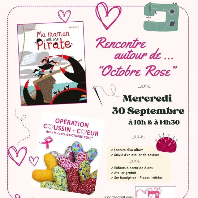 Opération' Coussin Coeur' - Octobre Rose_Callian
