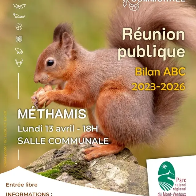 Les Rendez-Vous du Parc : Réunion publique - Bilan ABC à Méthamis_Méthamis