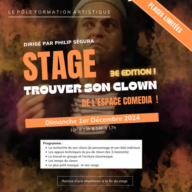 Stage Théâtre - « Trouver son clown » 3e édition_Toulon