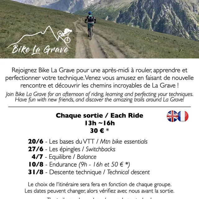 Affiche sortie progression VTT