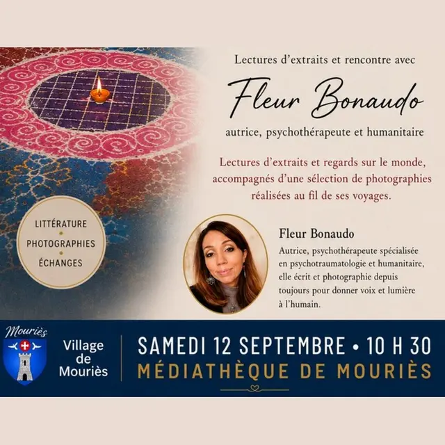 Rencontre dédicace avec Fleur Bonaudo à Mouriès 12.09.26