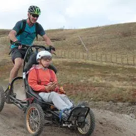 Descente fauteuil tout terrain Handisport_Abriès-Ristolas