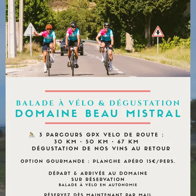Balade à vélo & Dégustation - Domaine Beau Mistral_Rasteau