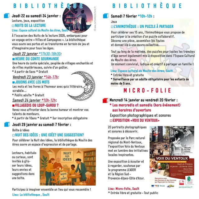 Micro-folie à Sault : L'Animothèque un puzzle à partager_Sault