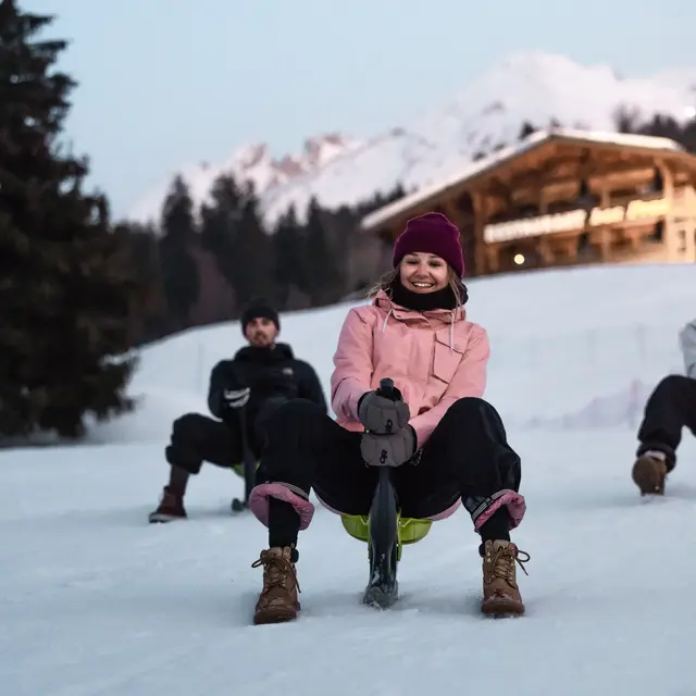 Descente en Yooner avec Évolution 2_La Clusaz