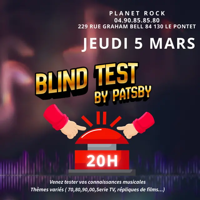 Blind Test By Patsby_Le Pontet