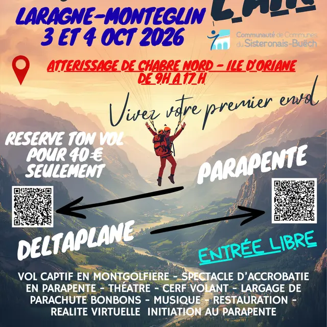 Week-end caritatif - baptêmes de vol libre_Laragne-Montéglin