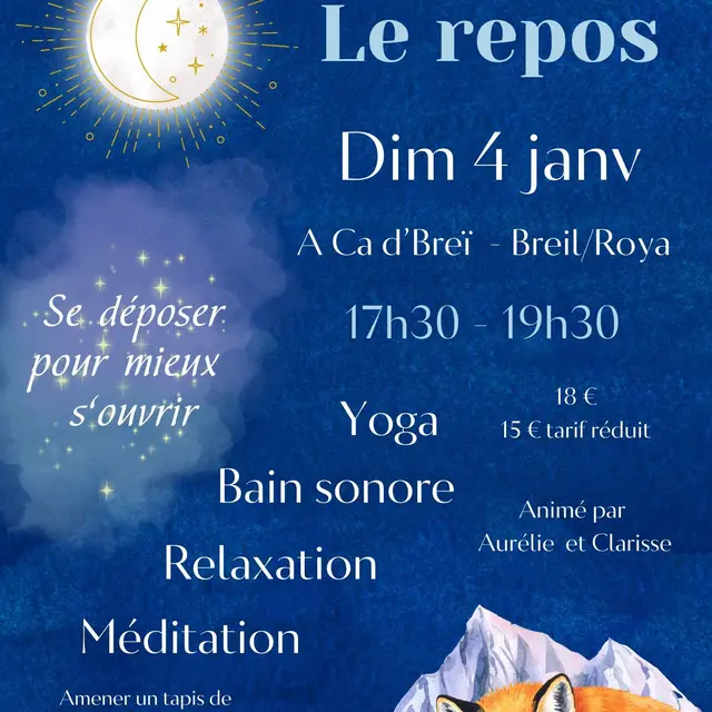 Ateliers Cycle et harmonie : Le repos_Breil-sur-Roya