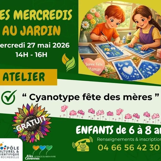 Les Mercredis du Pôle  Cyanotype fête des mères