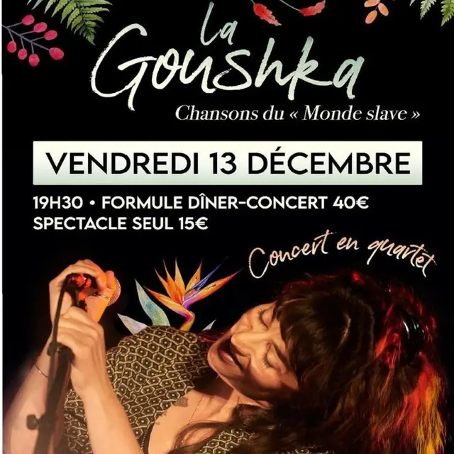 Soirée concert au restaurant Le Palun avec La Goushka