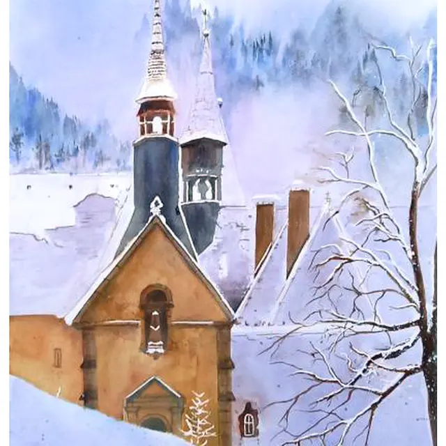 Exposition de Martine Vernet : Thème Neige_Saint-Pierre-de-Chartreuse