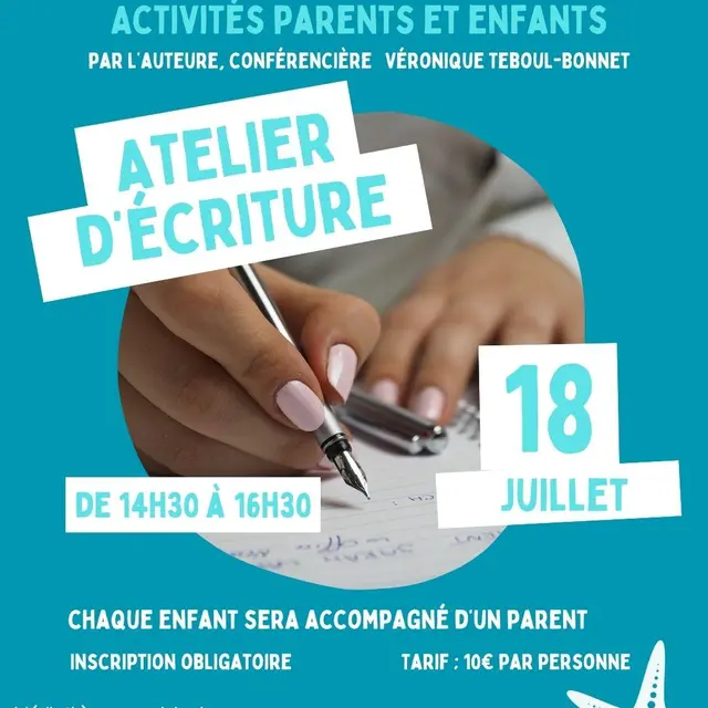 Atelier d'écriture : parents & enfants_Cavalaire-sur-Mer